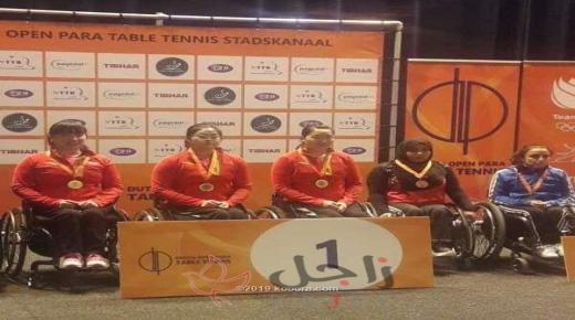 برونزيتان للأردن في بطولة هولندا البارالمبية لتنس الطاولة