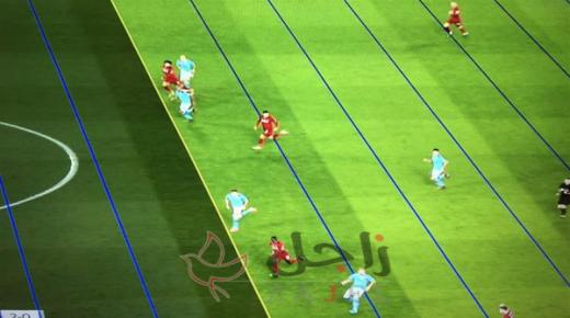 بعد لقطة صلاح.. محرز يستعين بهاتف محمول للتأكد من صحة الهدف