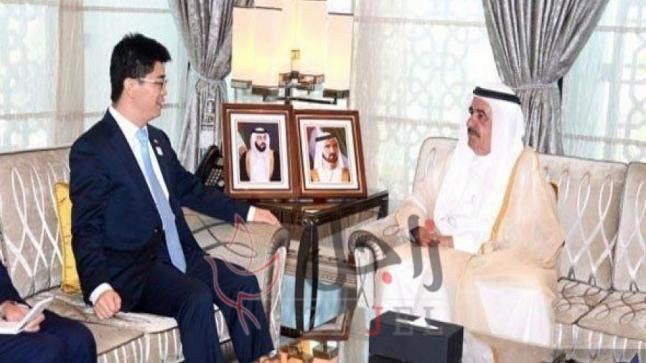 حمدان بن راشد يستقبل القنصل العام الصيني في دبي