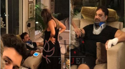 بعد سقوطه عن الحصان ونجاته من الموت.. عاصي الحلاني يظهر للمرة الأولى علناً