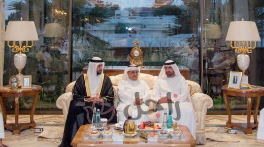 عبدالله بن سالم القاسمي يحضر أفراح الشمري وشهيل بالشارقة