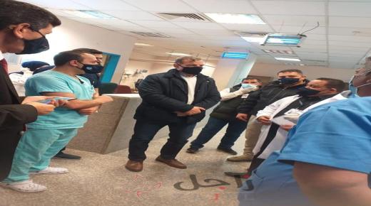 وزير الصحة يتفقد مستشفى البادية الشمالية الحكومي