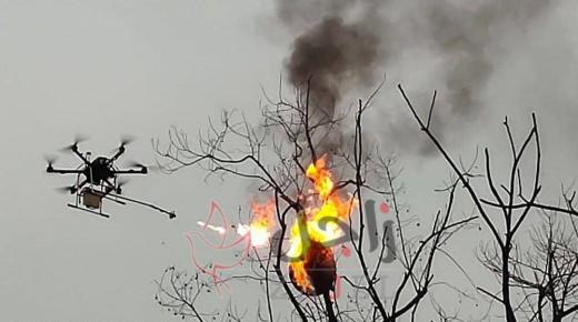 في الصين.. ضرب عش الدبابير بطائرة قاذفة للهب