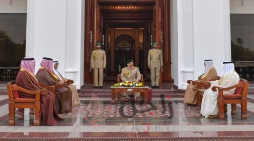 جلالة الملك المفدى يستقبل عدد من كبار أفراد العائلة المالكة الكريمة