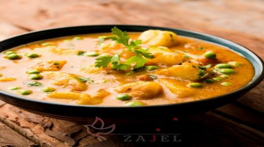 ايدام البطاطس بالبازيلا