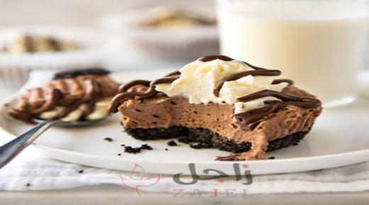 تشيز كيك النوتيلا بدون فرن