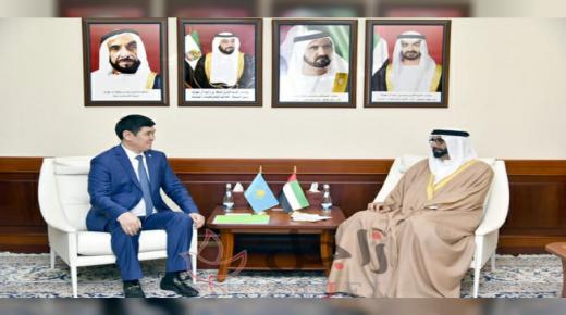 معالي محمد بن أحمد البوادري يبحث التعاون مع سفير كازاخستان