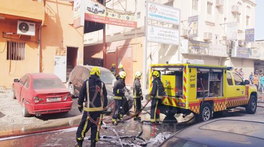 الدفع بـ57 ضابطا و11 آلية للسيطرة على حريق بـ«كراج» سلماباد