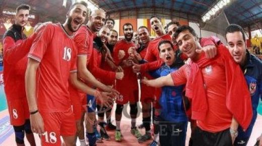 رجال طائرة الأهلى أمام الوحدة السعودى وديا للمرة الثانية