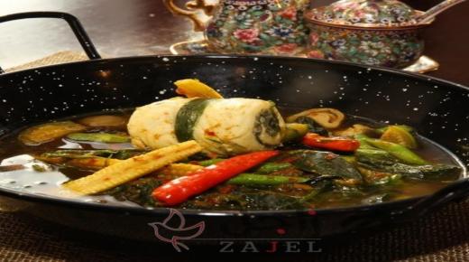 دجاج بالخضار على الطريقة التايلاندية