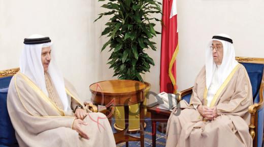 محمد بن مبارك يستقبل وزير الخارجية