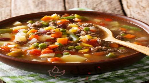 ايدام الخضار باللحم المفروم