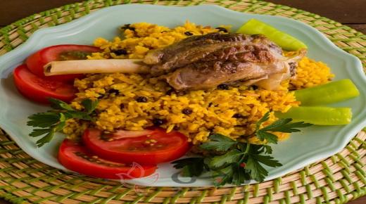 كبسة ريش اللحم