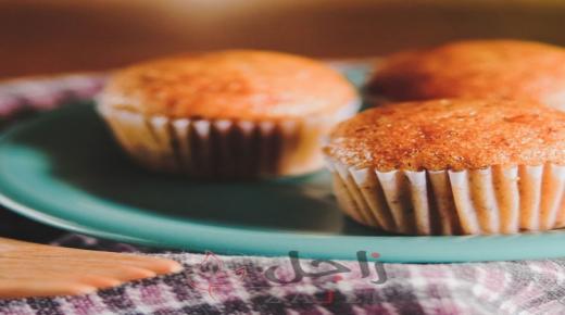 كب كيك موز بالشوفان لأطفالك