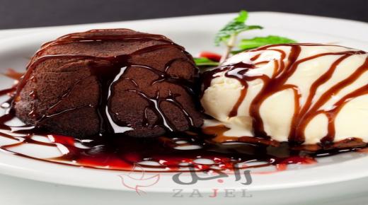 مولتن كيك مثل المطاعم