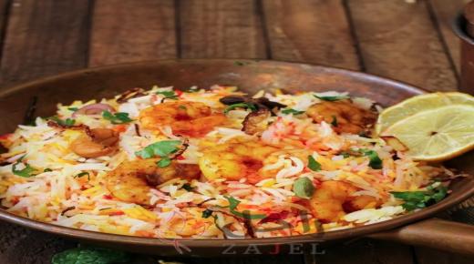 برياني سهل بالروبيان