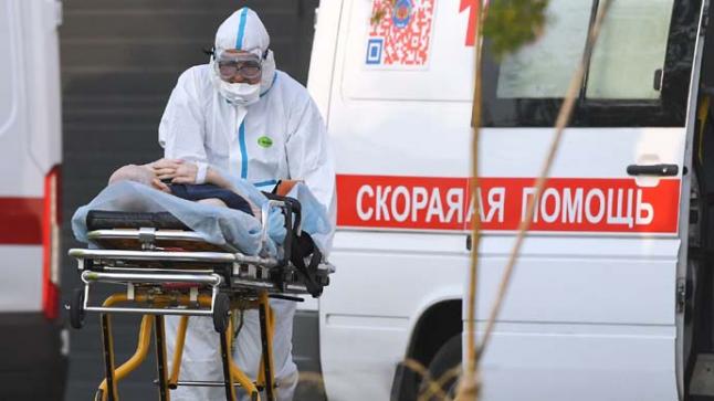 سجل الوفيات الناجمة عن فايروس كورونا في روسيا اخر 24 ساعة.