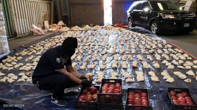شحنة المخدرات التي دخلت السعودية بحبات الفاكهة