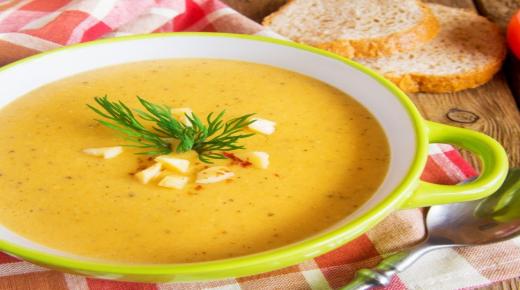 شوربة القرع والعدس المغذية