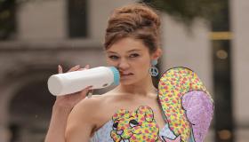 جيجي حديد وإيمان همام في أسبوع الموضة في نيويورك