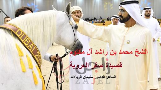 الشيخ محمد بن راشد آل مكتوم…قصيدة “صقر العروبة” للشاعر سليمان الريالات