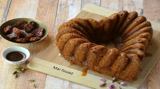 كيك التمر بالهيل والزعفران وصفة شهية ومبتكرة