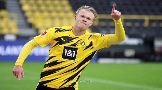 الاعب هالاند من الممكن أن ينضم إلى مانشستر سيتي