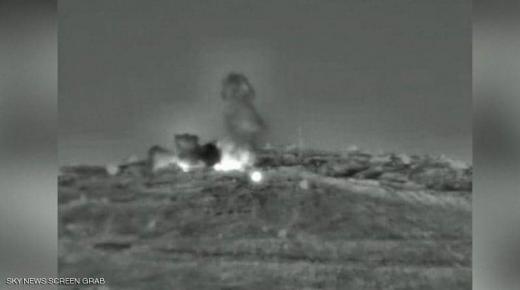 أرشيفية لقصف إسرائيلي استهدف مناطق في سوريا