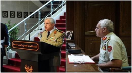 وزير الدفاع السوري يلتقي قائد الجيش الأردني