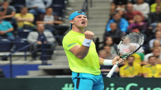 وصول لاعب التنس الايطالي “مارشينكو” الى ربع نهائي البطولة في ايطاليا