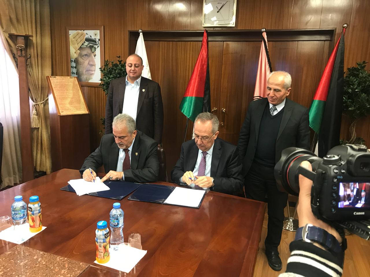 اتفاقية تعاون مشترك بين جامعة عمان الاهلية وجامعة النجاح الوطنية بنابلس – فلسطين