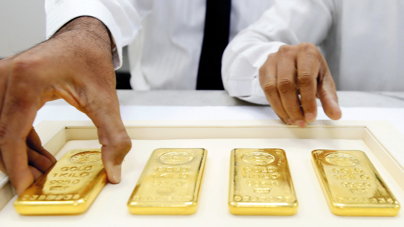 4.25 دراهم انخفاضاً في سعر غرام الذهب خلال أسبوع